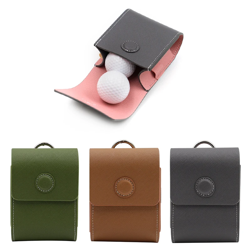 Golf Rangefinder - Universelle Lederhülle für Golf-Entfernungsmesser, Laser-Entfernungsmesser-Gürteltasche, Golfball-Aufbewahrungstasche,