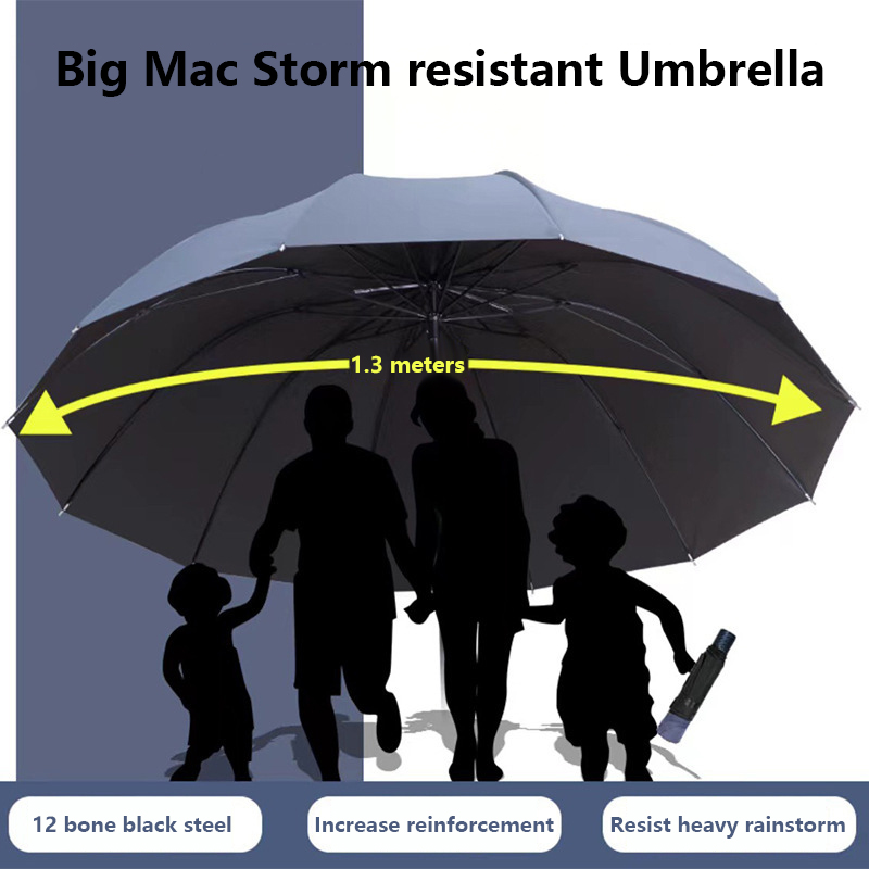 Golf Umbrella Large - Neuer extragroßer faltbarer Sonnenschirm, UV-Schutz, Regen,