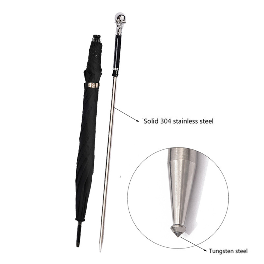Totenkopf-Gehstock 2-in-1 zur  – Golf Umbrella Large Bewertung und Preis